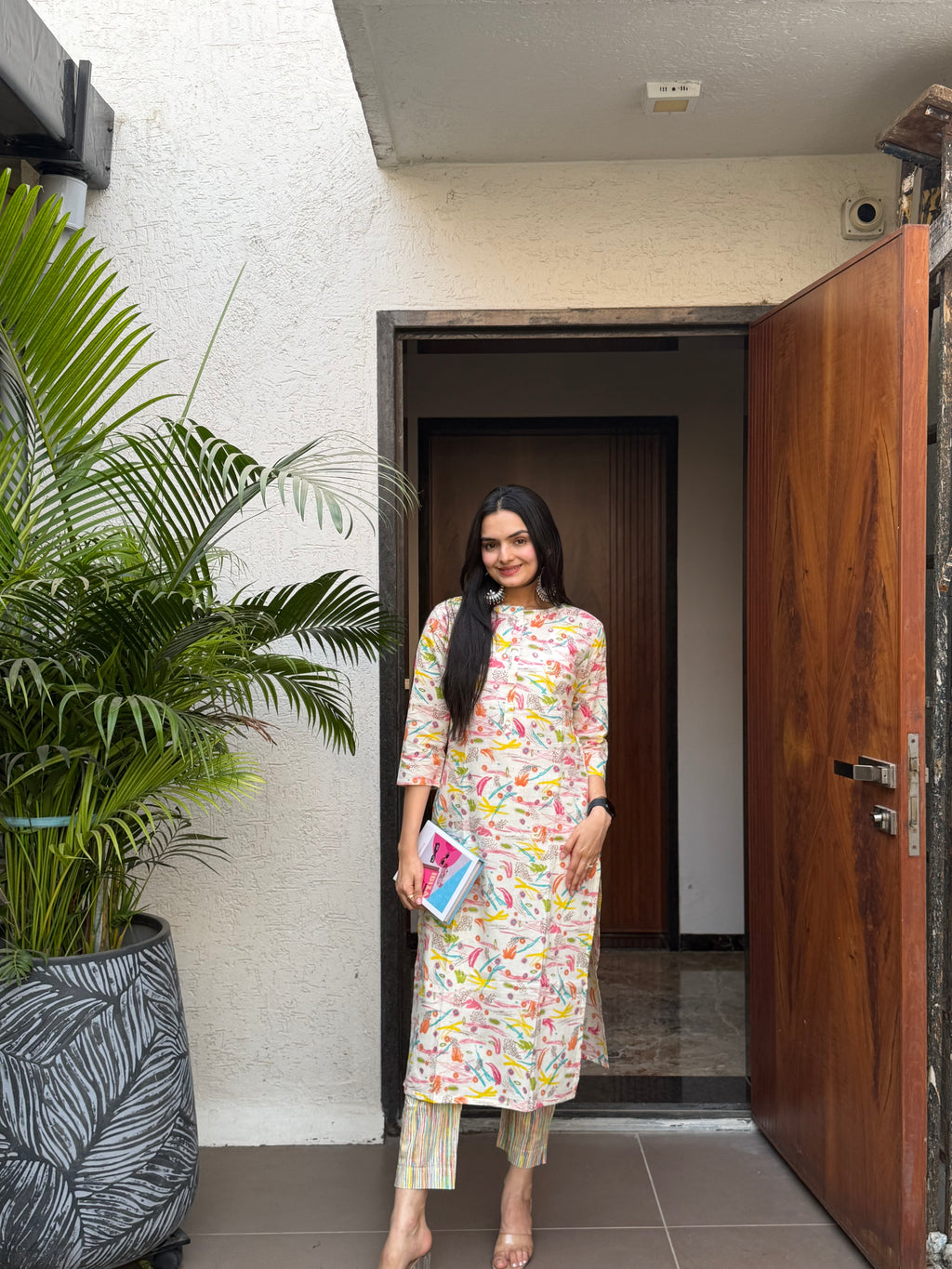 whitey melts in colors kurti set