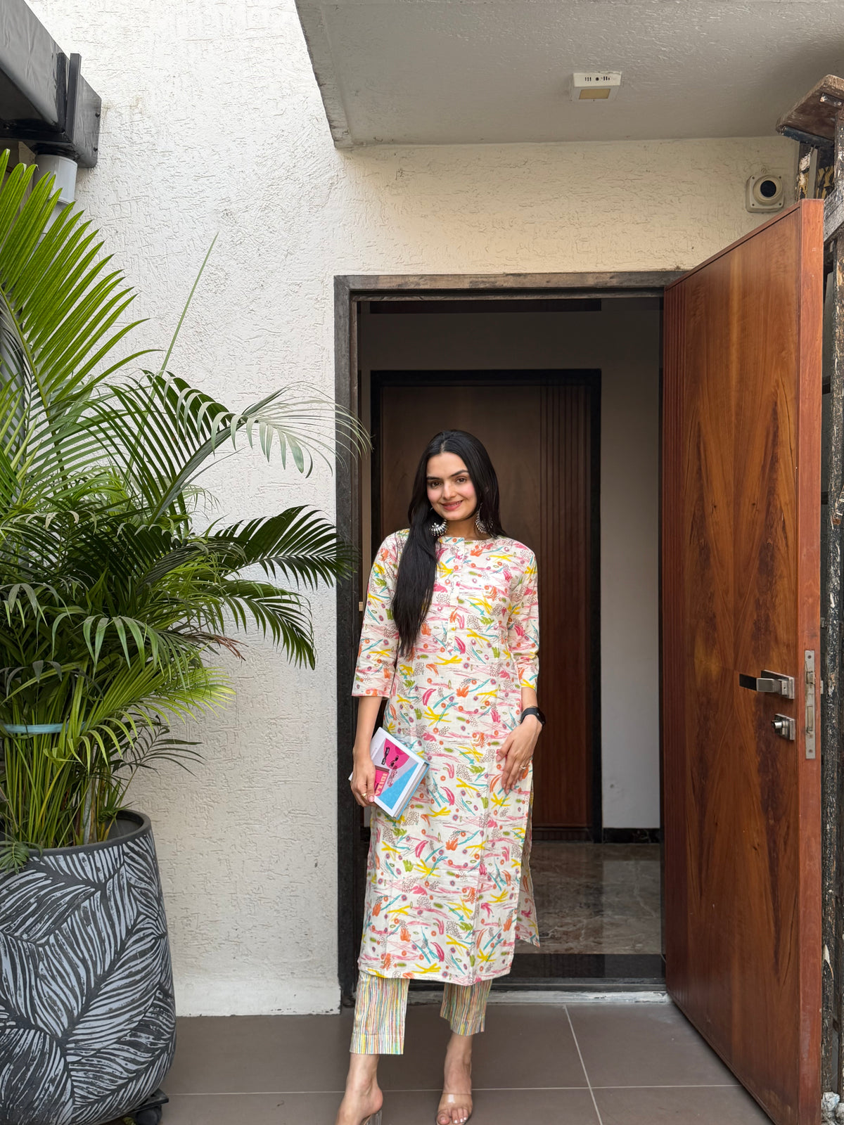 whitey melts in colors kurti set
