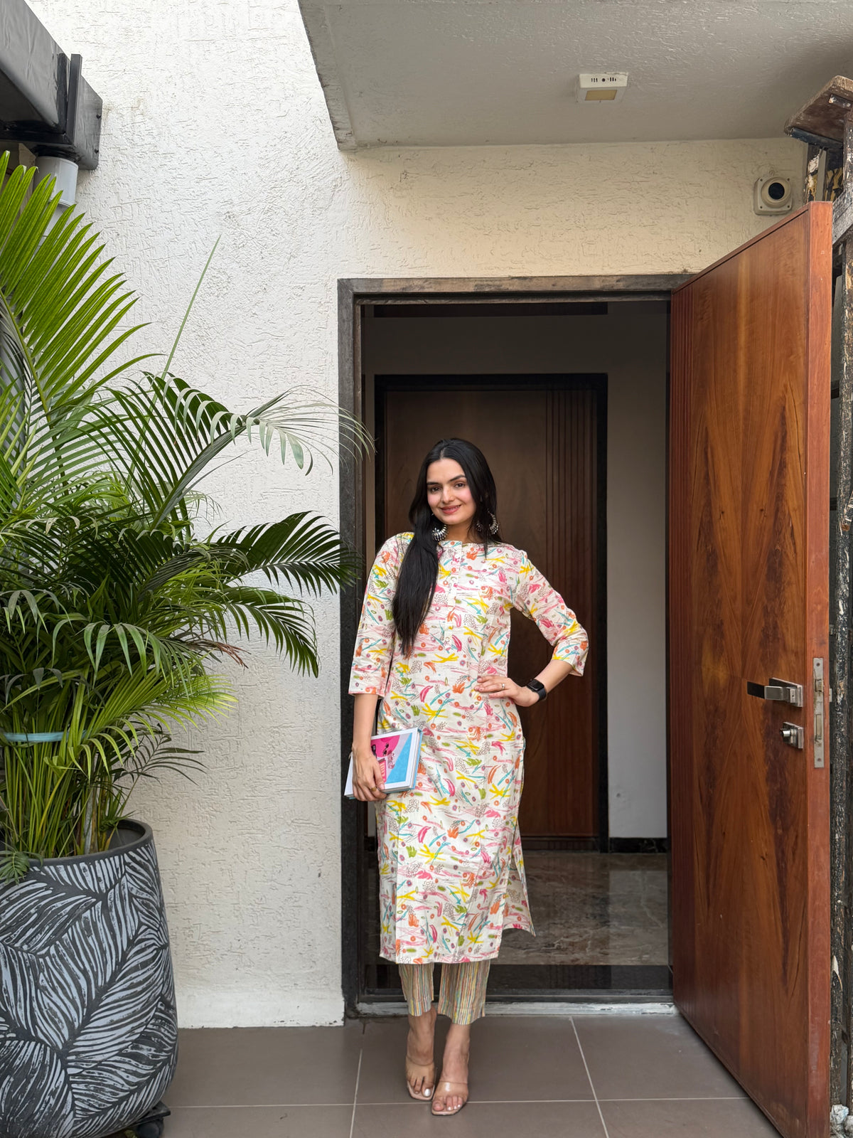 whitey melts in colors kurti set
