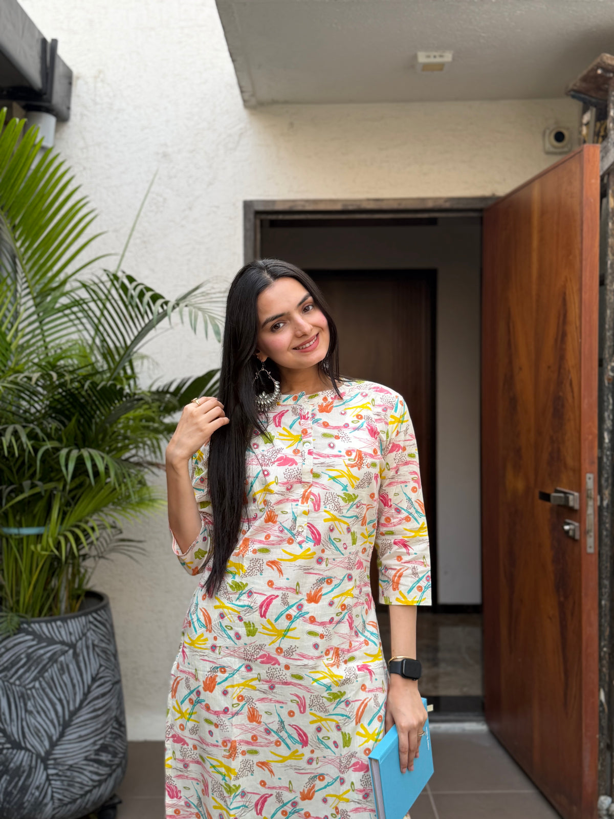 whitey melts in colors kurti set
