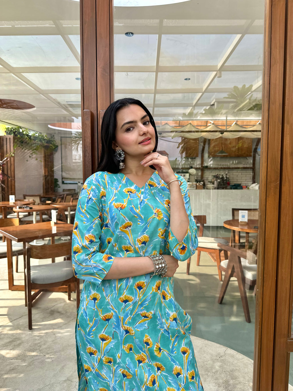 Blossom Blue Kurta set